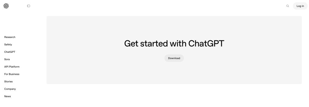 OPENAI homepage