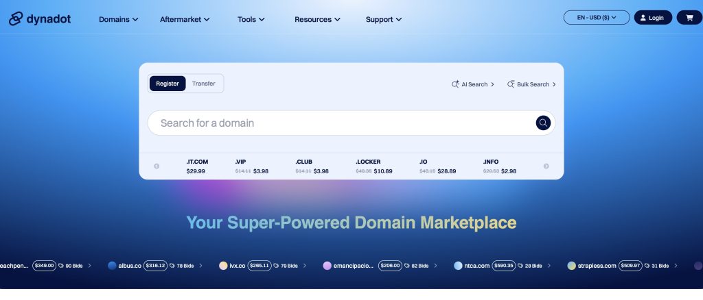 dynadot domain registrar