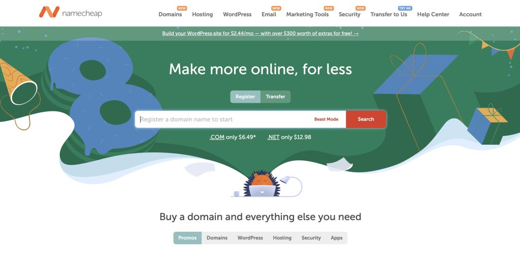 namecheap domain registrar