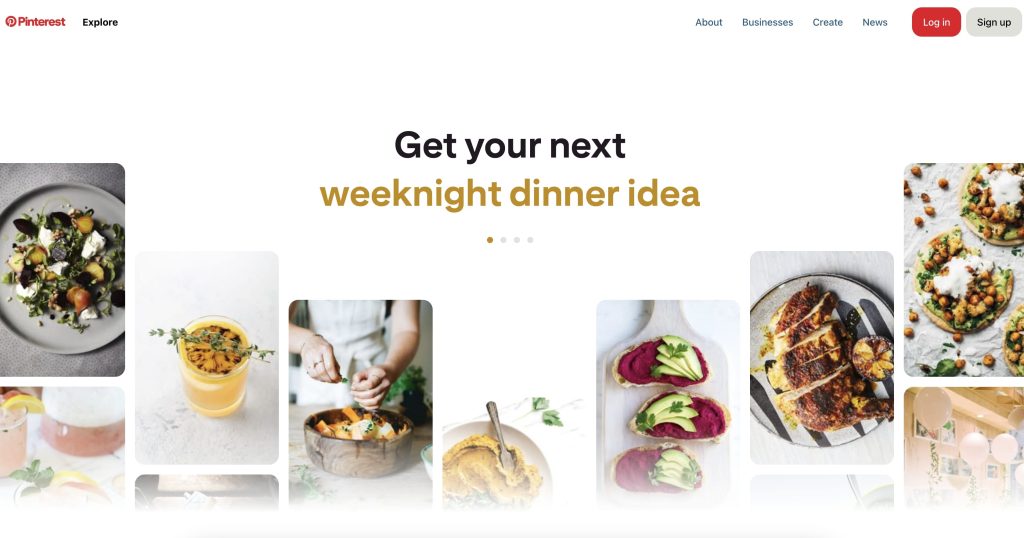 pinterest homepage 2025